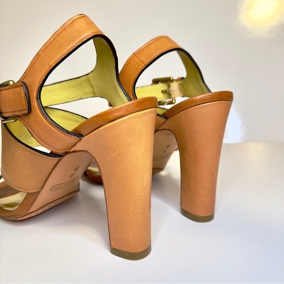 Coach Tan Leather Strappy Heeled Sandals – Size 8B (US) - Picture 7 of 7